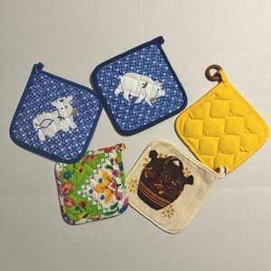 vintage potholders lot